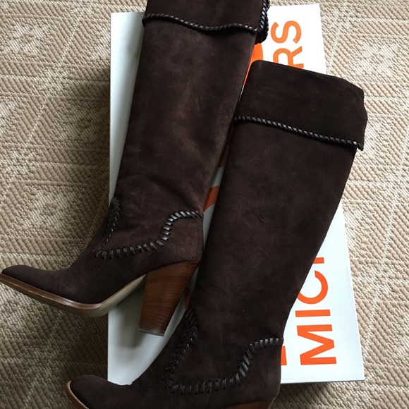 Michael Kors suede boots Size 8 brown from Neiman’s - Picture 1 of 8